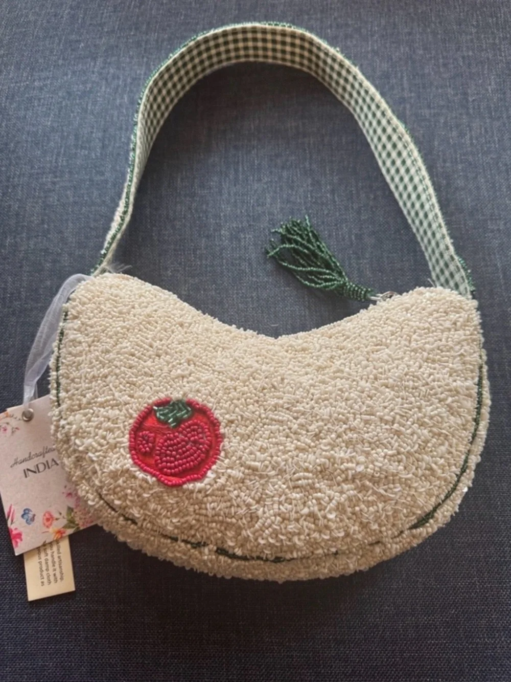 Viral Beaded Bag! NWT Garden Vegetable Shoulder Bag